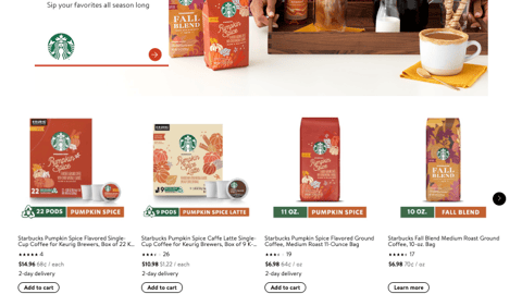 Walmart Starbucks 'Fall in Love' Showcase